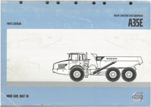 Volvo Articulated Dump Truck A35E Parts Manual