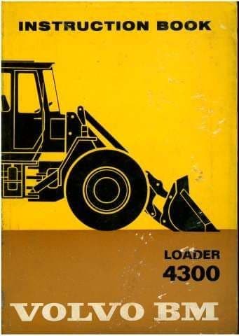 Volvo BM 4300 Wheel Loader Operators Manual