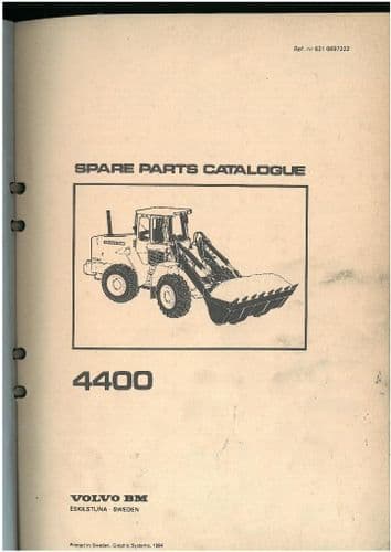 Volvo BM 4400 Wheel Loader Parts Manual