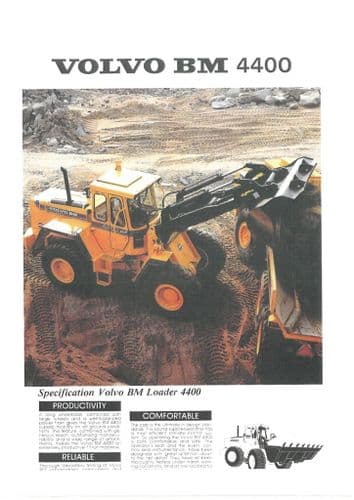 Volvo BM 4400 Wheel Loader Workshop Service Repair Manual
