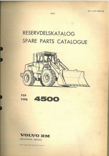 Volvo BM 4500 Wheel Loader Parts Manual