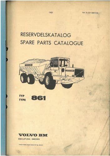 Volvo BM 861 Dump Truck Parts Manual