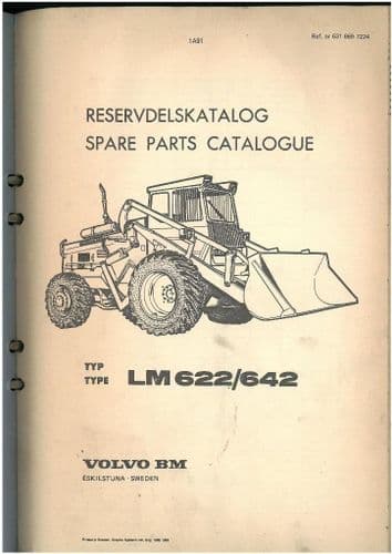 Volvo BM LM622 & LM642 Wheel Loader Parts Manual