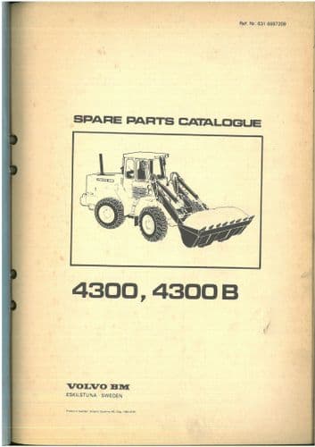 Volvo BM Wheel Loader 4300 4300B Parts Manual