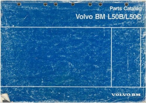 Volvo BM Wheel Loader L50B L50C Parts Manual