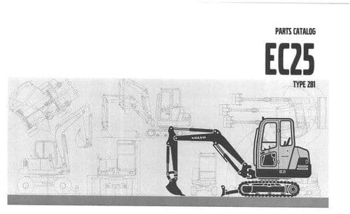 Volvo Excavator EC25 Type 281 Parts Manual