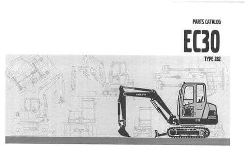 Volvo Excavator EC30 Type 282 Parts Manual