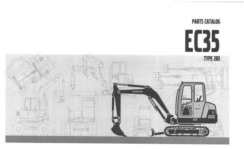 Volvo Excavator EC35 Type 283 Parts Manual