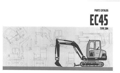 Volvo Excavator EC45 Type 284 Parts Manual