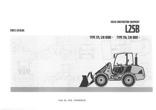 Volvo Loader L25B Parts Loader L25 B L 25B