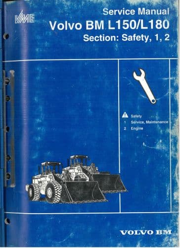 Volvo  Wheel Loader BM L150 & L180 Workshop Service Manual - ORIGINAL