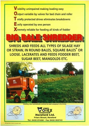 Votex  Big Bale Shredder Brochure