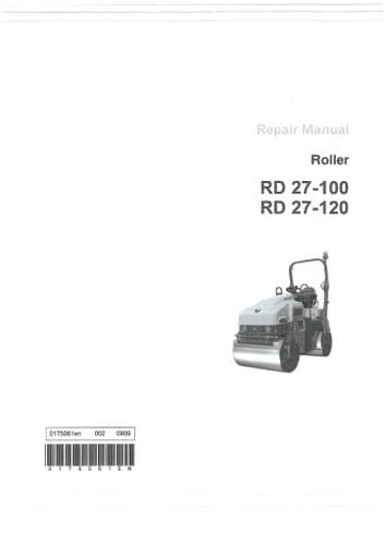 Wacker Neuson Roller RD27-100 & RD27-120  Workshop Service Repair Manual