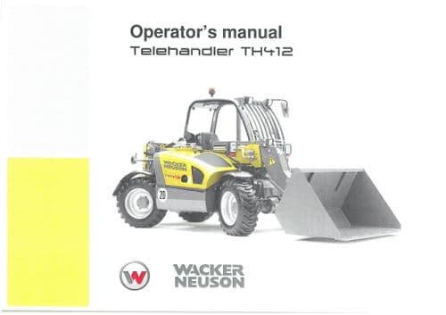 Wacker Neuson Telehandler TH412 Operators Manual