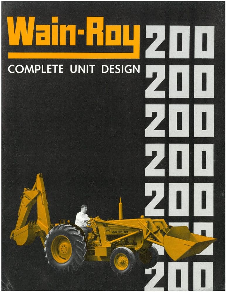 Wain-Roy 200 Loader Backhoe Brochure - Powered by David Brown Tractor