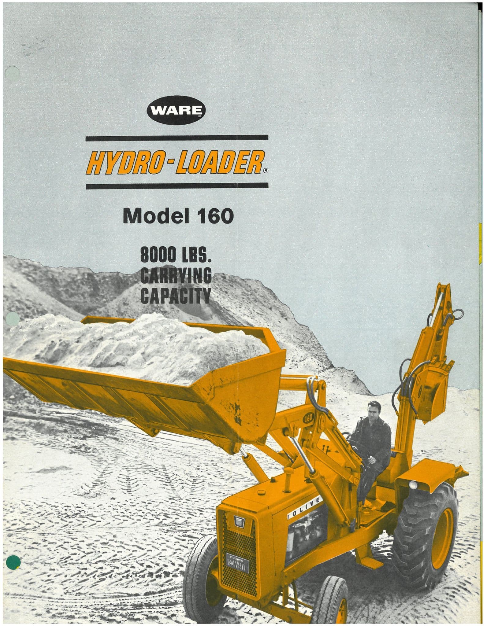 Hydro Loader Ware Hydro Loader & Excavator Model 160 Brochure