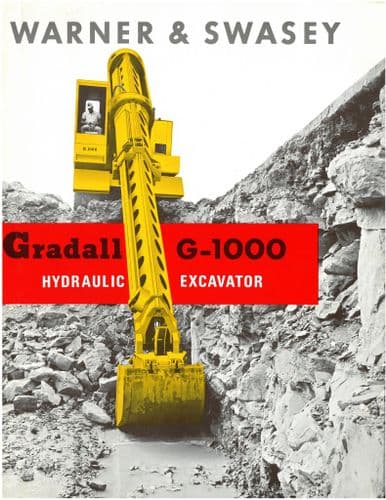 Warner & Swasey Excavator Gradall G1000 Brochure