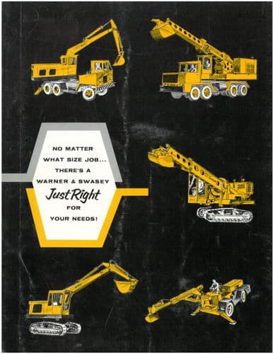 Warner & Swasey Gradall & Hopto Hydraulic Backhoe Excavator Brochure