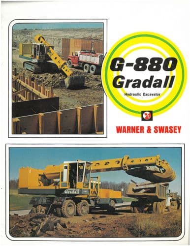 Warner & Swasey Gradall Hydraulic Excavator G880 Brochure - G-880