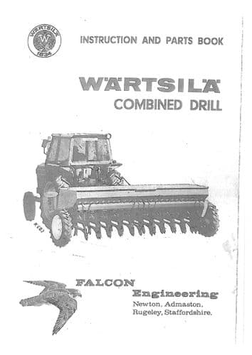 Wartsila Combined Drill Type 240 320 Operators & Parts Manual