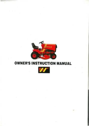Westwood Garden Lawn Tractor Mower S600 (R & E), S800, S1100, T1200, D1200 & T1600 Operators Manual