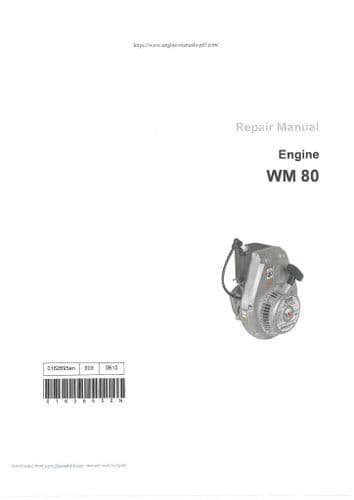 Whacker Neuson Engine WM80 Workshop Repair Manual