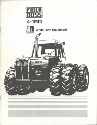 White Field Boss Tractor 4-180 Brochure ---