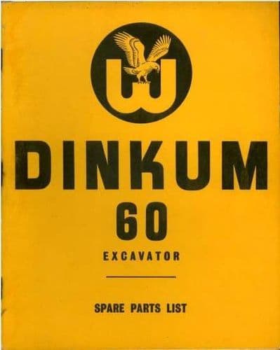 Whitlock Dinkum 60 Excavator Parts Manual