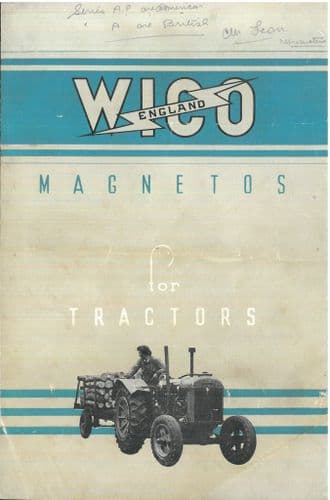 Wico Magneto For Tractors Brochure