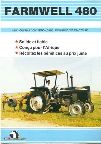 Workwell Tractor - Farmwell 480 Brochure - In French