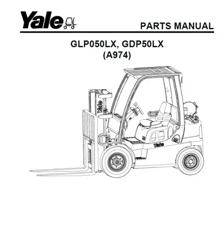 Yale Forklift GLP050LX, GDP50LX Parts Manual