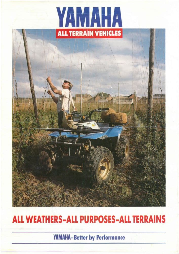 Yamaha ATV YFM 200DX YFM250 YFU1 PRO-Hauler YFM350 4x4 Brochure