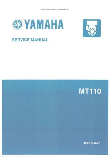 Yamaha Engine MA110 Workshop Service Manual