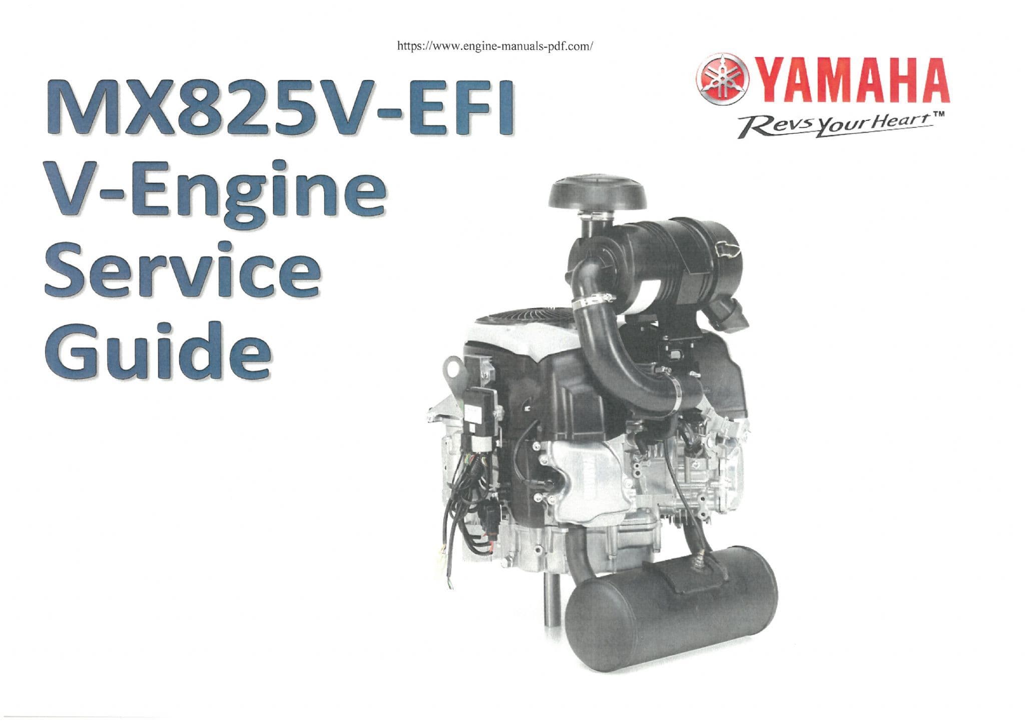 Yamaha Engine MX825V-EFI Workshop Service Manual