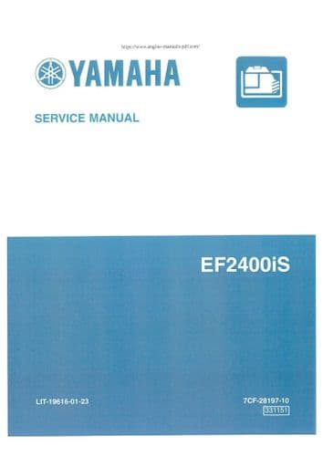 Yamaha Generator EF2400iS Workshop Service Manual