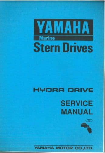 Yamaha Marine Engine Stern Drive Hydra Drive Workshop Service Manual