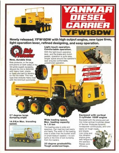 Yanmar Carrier YFW18DW Brochure