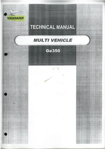Yanmar Compact Tractor GE350 Service Workshop Manual - Garden Lawn GE 350