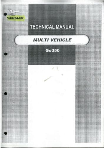 Yanmar Compact Tractor GE350 Service Workshop Manual - Garden Lawn GE 350