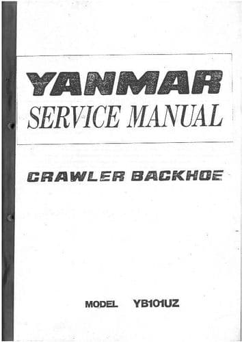 Yanmar Crawler Backhoe Excavator YB101UZ Workshop Service Manual