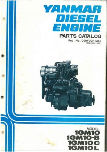 Yanmar Diesel Engine 1GM10, 1GM10-B, 1GM10C, 1GM10L Parts Manual