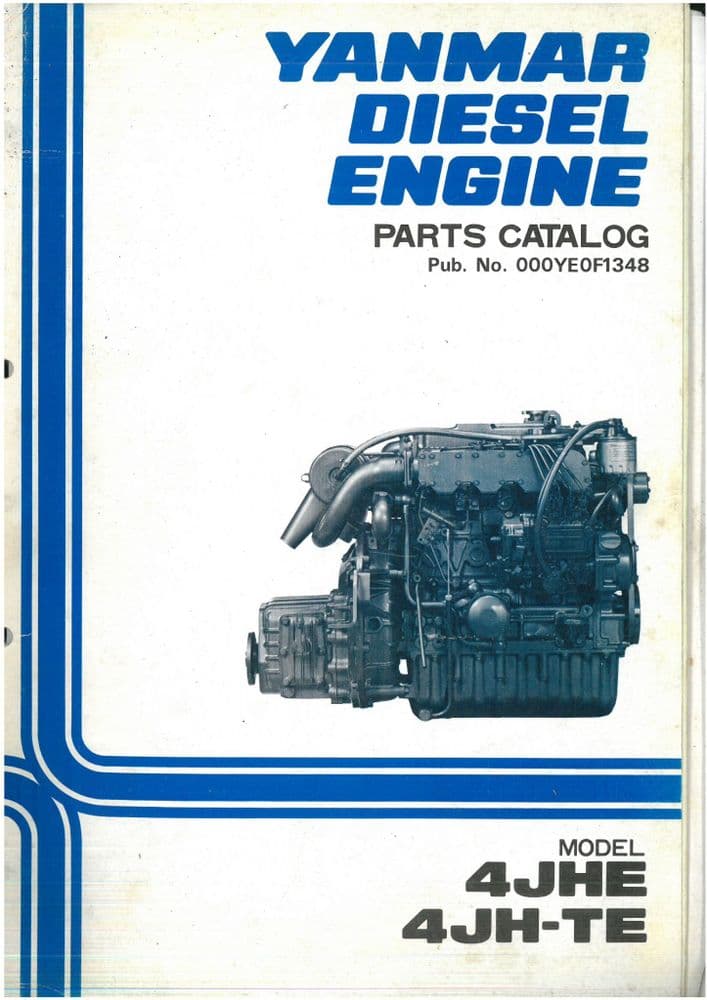 Yanmar Diesel Engine 4JHE 4JHTE Parts Manual