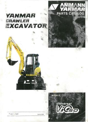 Yanmar Excavator Universal Vio50U Parts Manual - Vio50, Vio 50 U