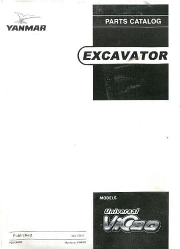 Yanmar Excavator Universal Vio80U Parts Manual - Vio80, Vio 80 U