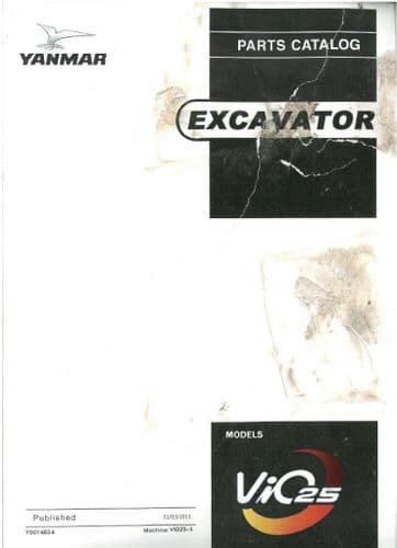 Yanmar Excavator Vio25 Parts Manual - Vio 25
