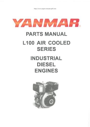 Yanmar Industrial Diesel Engine L100 N5CJ1F1AA N5EB1C5HAEP Parts Manual