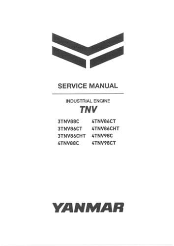 Yanmar Industrial Engine 3TNV88C 3TNV86CT 3TNV86CHT 4TNV88C Workshop Service Manual