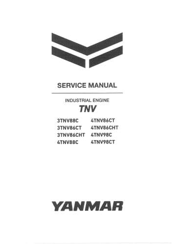 Yanmar Industrial Engine 4TNV86CT 4TNV86CHT 4TNV98C 4TNV98CT Workshop Service Manual
