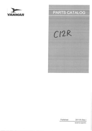 Yanmar Tracked Dumper C12R  Parts Manual