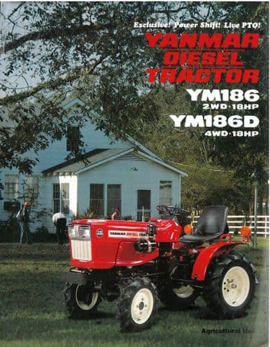 Yanmar Tractor  Diesel YM186 & YM186D Brochure -